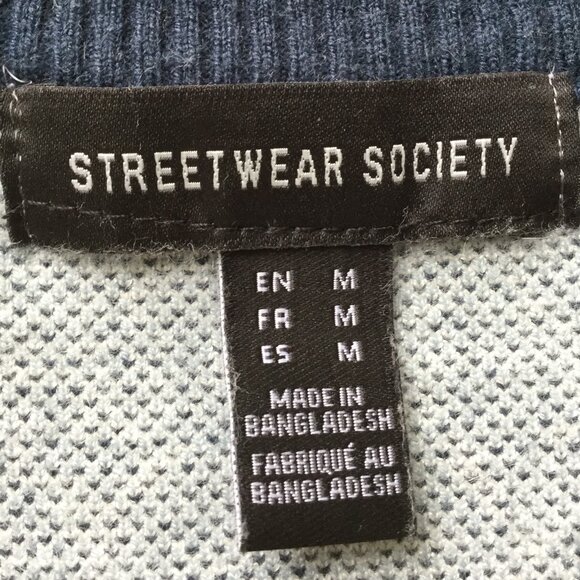 Streetwear Society Argyle Vneck Sweater Vest m - Picture 4 of 5
